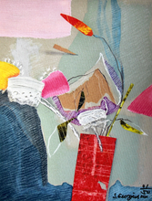 Load image into Gallery viewer, "Bouquet flowers" Print on Canvas, varnished and signed by the artist. With Certificate of Authenticity (COA). 1/50 pieces. Flowers that never wither.