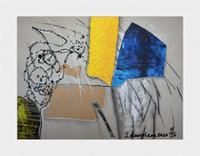 Load image into Gallery viewer, Original "Crocus in a Rainy Day" Canvas Print in a White Wooden Frame. Lacquered and signed by the Artist. Available in two sizes: 30/40cm and 45/60cm. 1/50 pcs