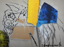 Load image into Gallery viewer, The 1st of 50 pieces "Crocus in a Rainy Day" Prints on Canvas Signed by the Artist. Varnished and certificated with COA.