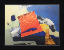 Load image into Gallery viewer, "Same Place, Different Time" Print on Canvas, signed by the artist & COA; framed in Black Wooden Frame, available in two sizes 30x40cm & 45x60cm