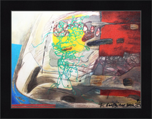 Load image into Gallery viewer, "Eclectic Bites" Print on Canvas in Black Wooden Frame; Signed by the Artist, with COA; available in two sizes 30x40cm & 45x60cm