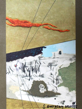 Load image into Gallery viewer, "Magician Hat" Original Print on Canvas; signed by the artist and certificated with COA; 1/50pcs.