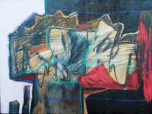 Load image into Gallery viewer, "Postmorern" Original Print on Canvas; signed by the artist and certificated with COA; 1/50pcs.