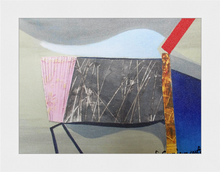 Load image into Gallery viewer, "Pink Umbrella" Print on Canvas in a White Wooden Frame; signed by the artist, with COA; available in two sizes 30x40cm & 45x60cm