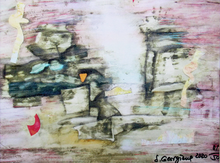 Load image into Gallery viewer, "Sea In The Morning" Original Print on Canvas, signed by the artist and certificated with COA; 1/50pcs.