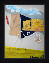 Load image into Gallery viewer, The "Scottish Key" Canvas Print in Black Wooden Frame. Signed by the Artist and Certificated with COA. Available in two sizes: 30/40cm and 45/60cm.