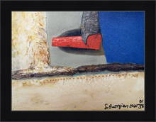 Load image into Gallery viewer, "Something is Leading Me" Print on Canvas, 1/50pcs. Black Wooden Frame. Signed by the Artist and Certificated with COA. Available in two sizes: 30/40cm and 45/60cm.