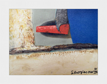 Load image into Gallery viewer, "Something is Leading Me" Print on Canvas, 1/50pcs. White Wooden Frame. Signed by the Artist and Certificated with COA. Available in two sizes: 30/40cm and 45/60cm.