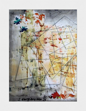 Load image into Gallery viewer, Original "Sunset" Canvas Print in a White Wooden Frame. Lacquered and Signed by the Artist. Available in two sizes: 30/40cm and 45/60cm. 1/50 pcs