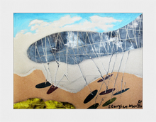 Load image into Gallery viewer, "Scottish Tale" Print on Canvas, 1/50 pcs. White Wooden Frame. Signed by the Artist and Certificated with COA. Available in two sizes: 30/40cm and 45/60cm.