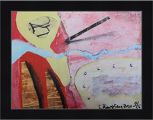 Load image into Gallery viewer, "Windy Day" Print on Canvas in a Black Wooden Frame; signed by the artist, with COA; available in two sizes 30x40cm & 45x60cm